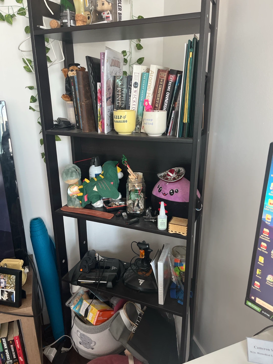 Black/ Dark Brown Bookshelf - photo 2