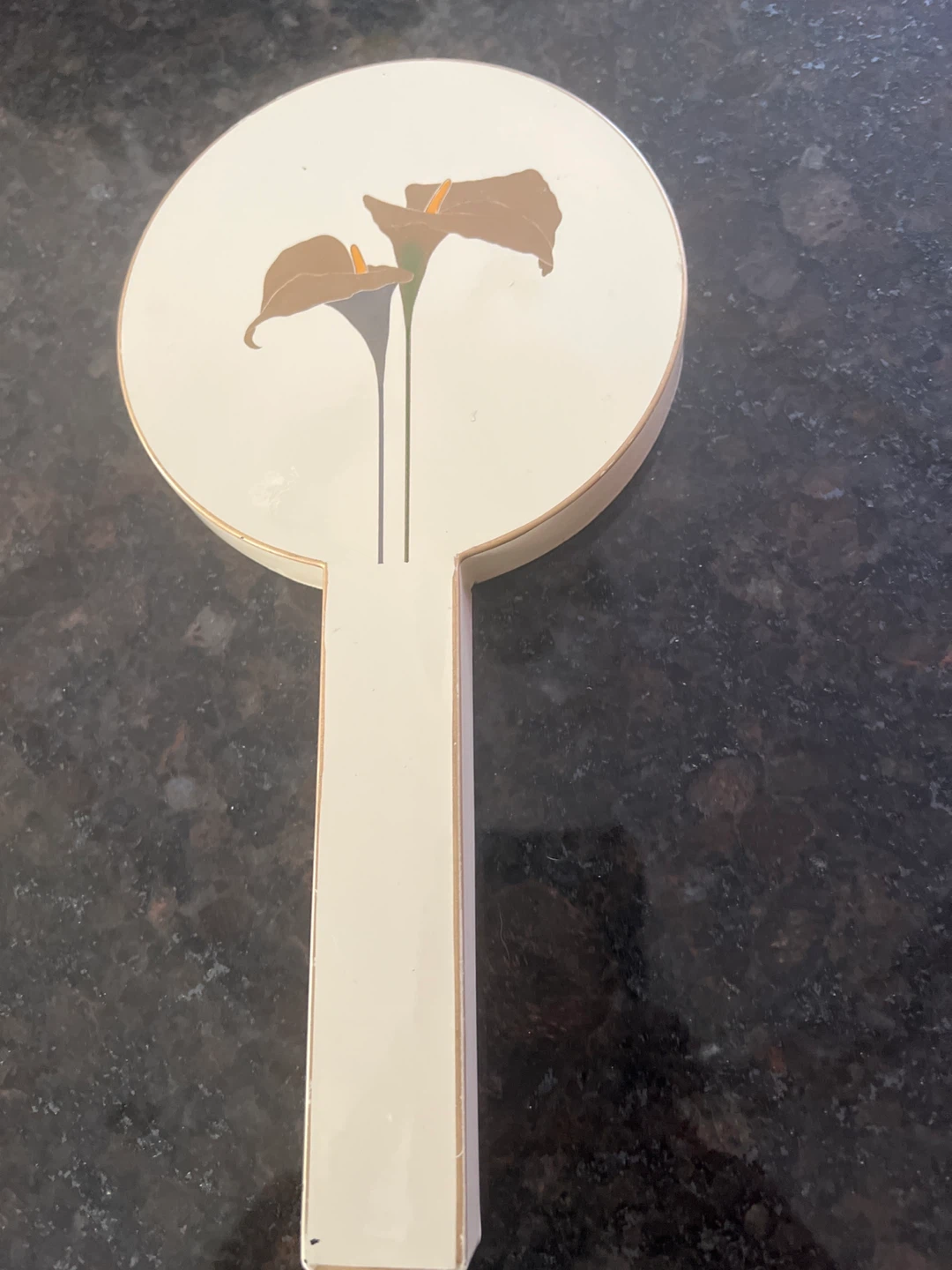 Handheld Mirror with Calla Lily Design - photo 2