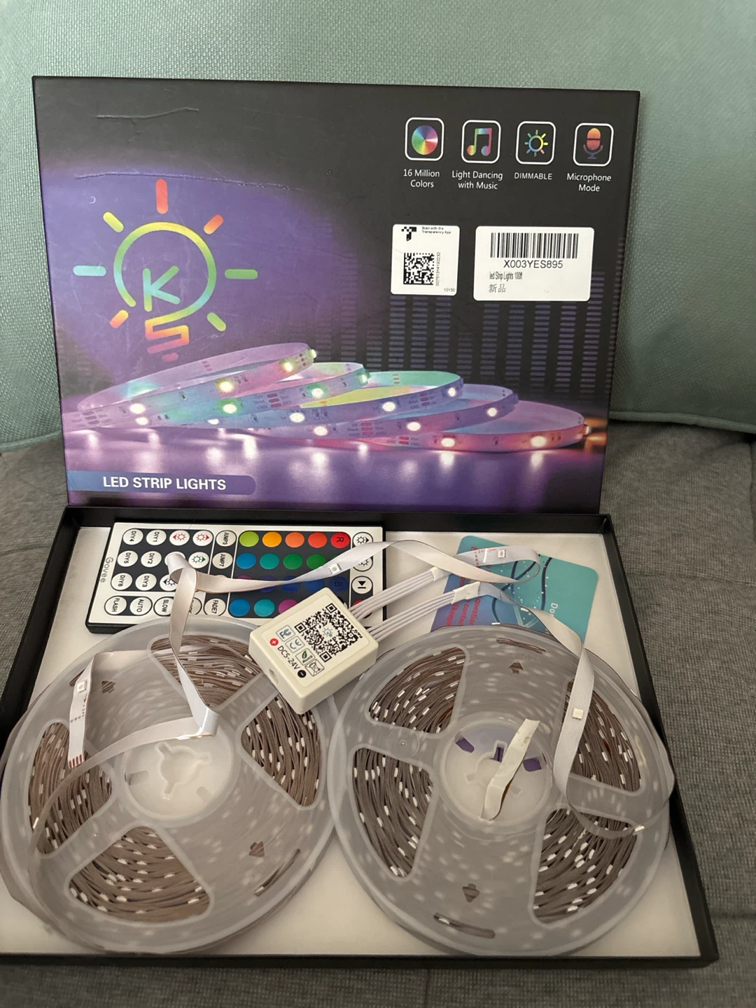 LED Strip Lights with Remote - 16 Million Colors