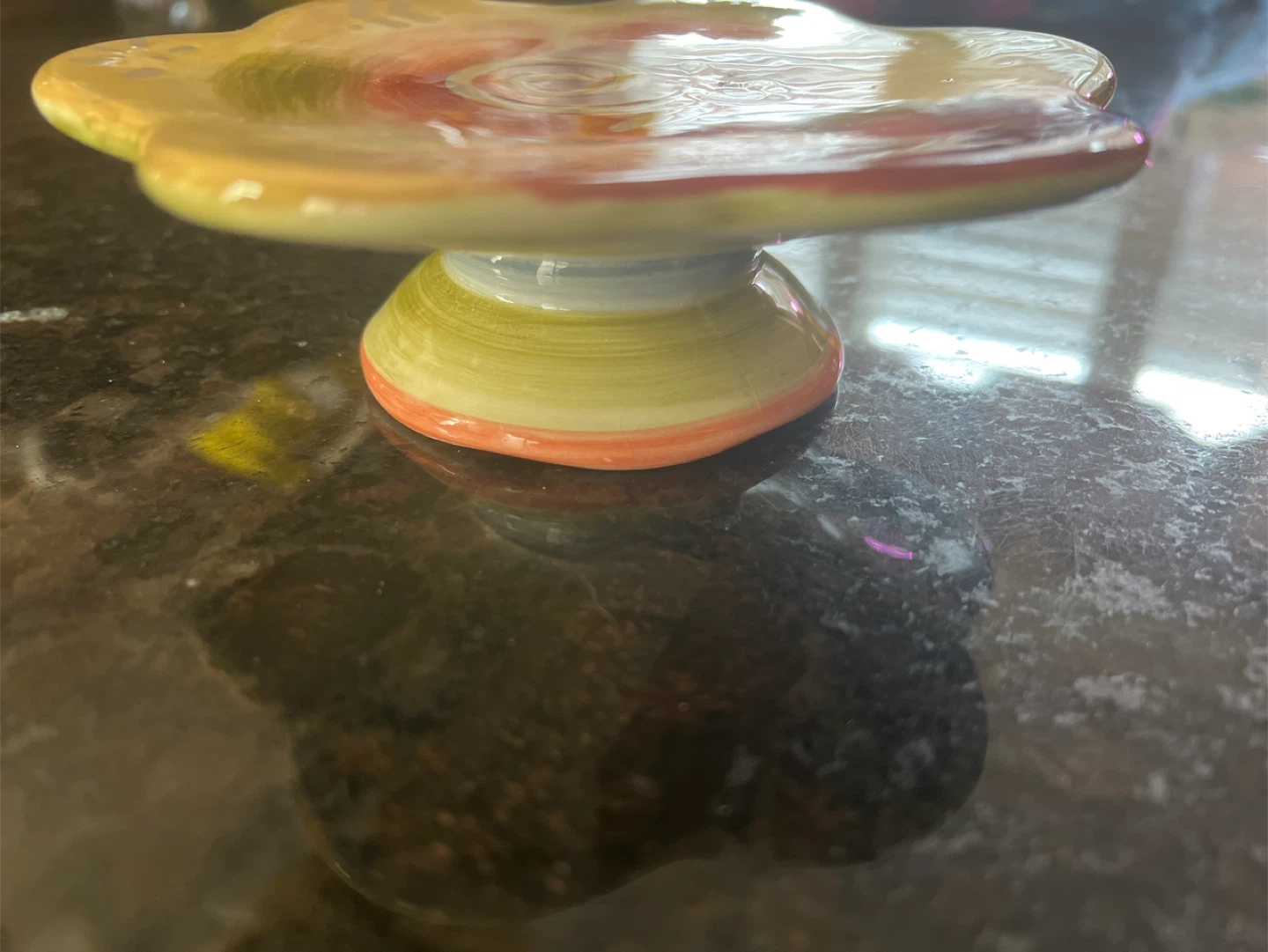 Decorative Ceramic Pedestal Dish - photo 2