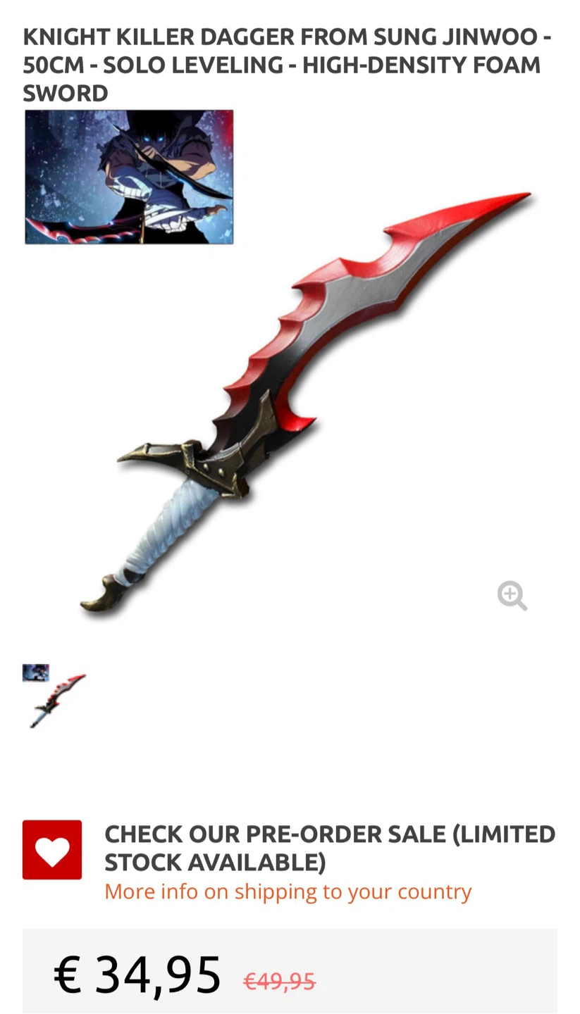 Solo Leveling Prop Daggers. - photo 2