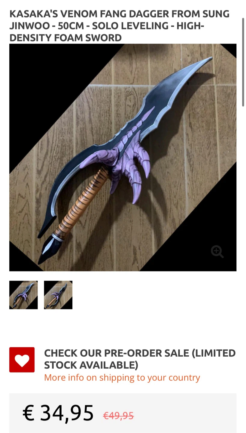 Solo Leveling Prop Daggers. - photo 3