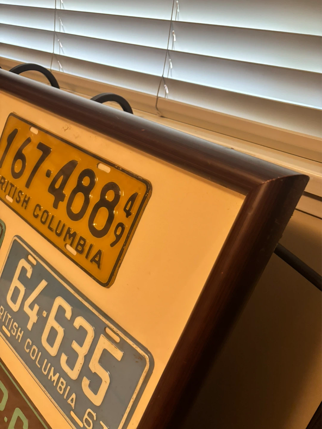 Framed British Columbia License Plates Collection - photo 5