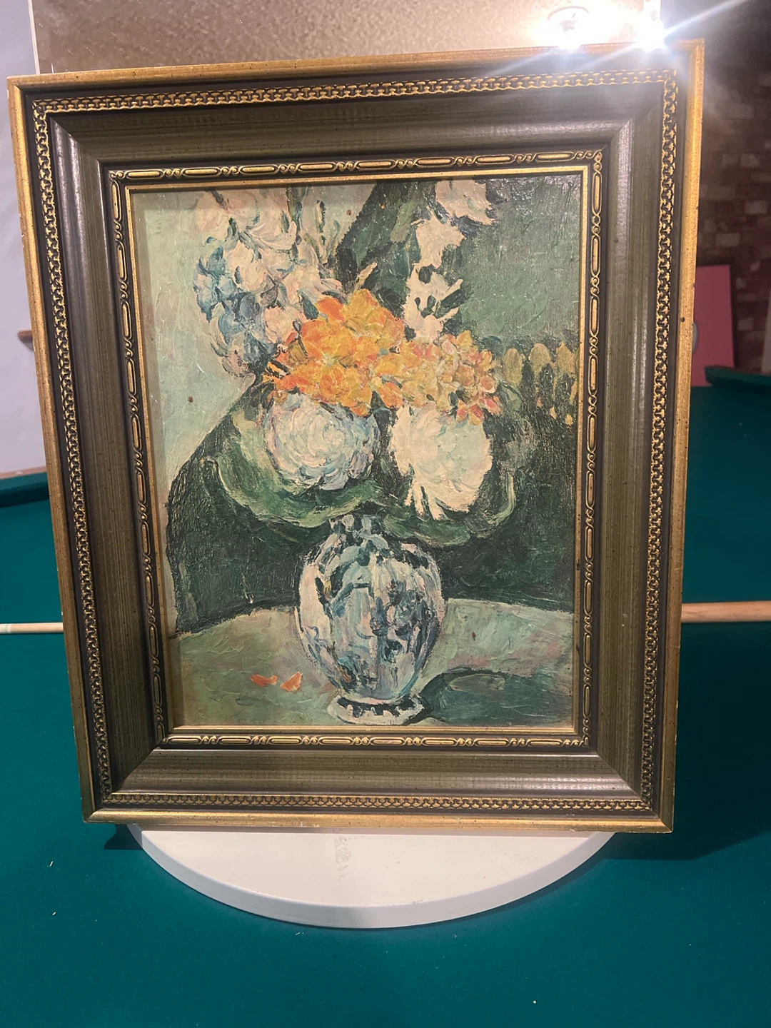 Framed Floral Still Life Painting - photo 2