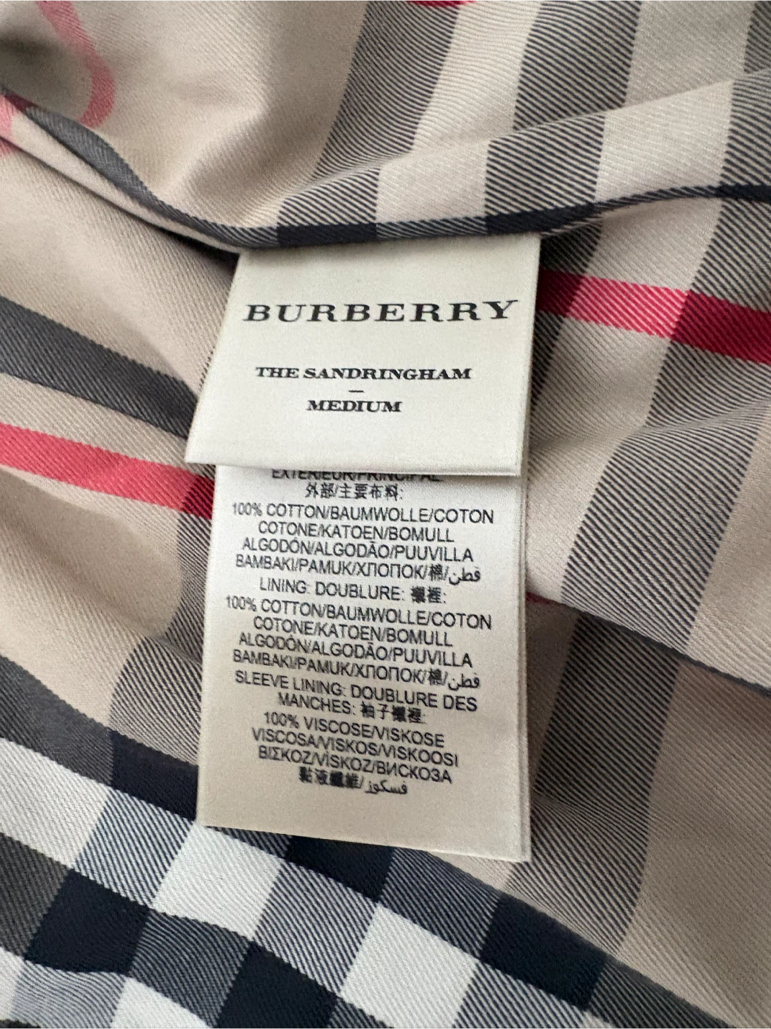 Burberry Sandringham Trench Coat - Red - Medium - photo 3