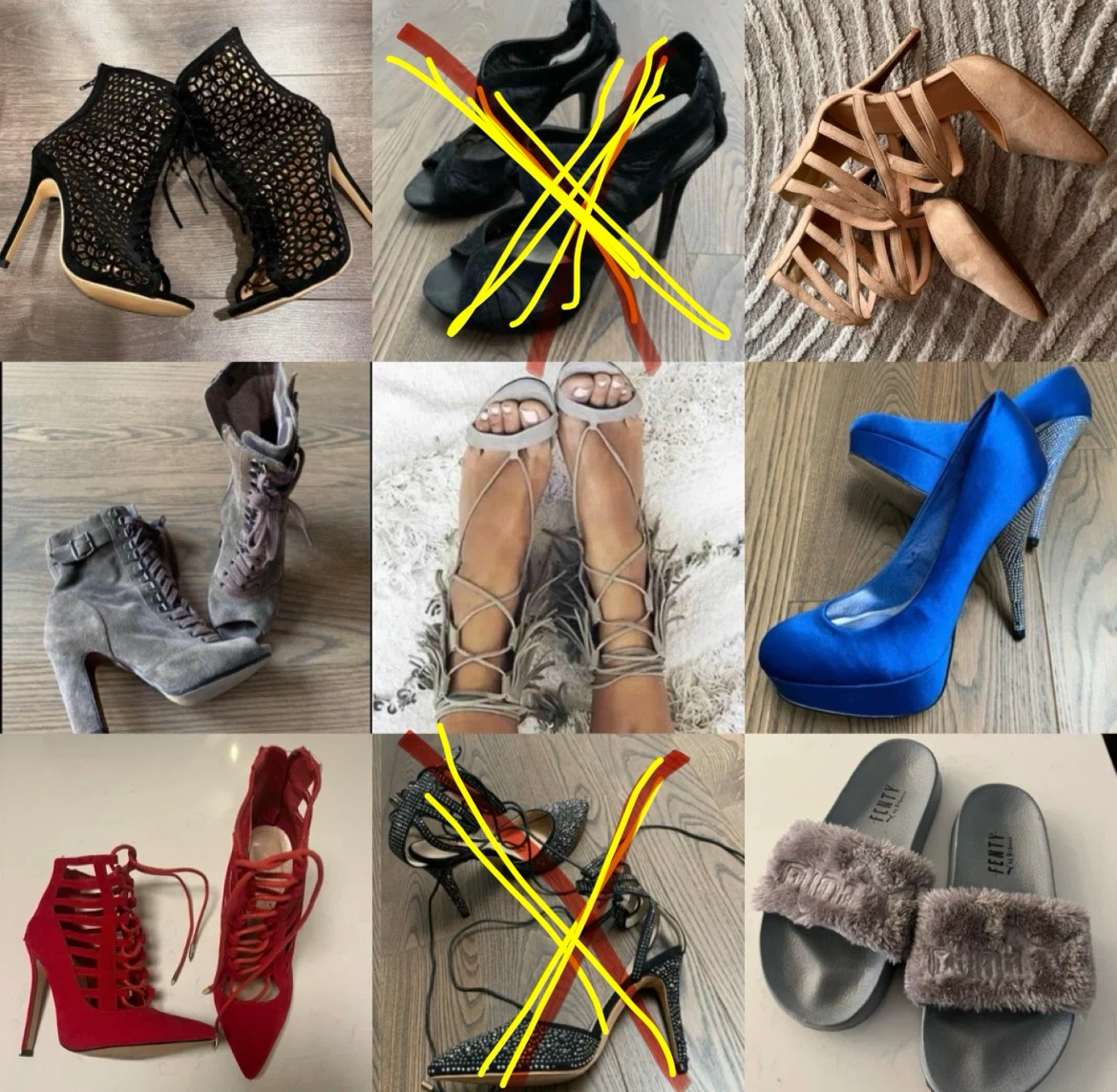 $15-24 heels all size 7 (7-7.5)