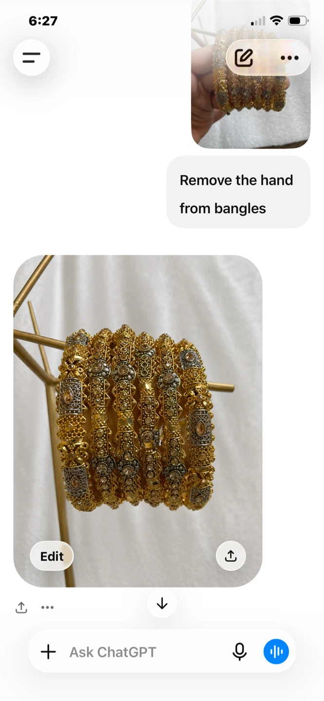 New Gold-Tone Bangle Set (Set of 6) – Traditional Bridal Style