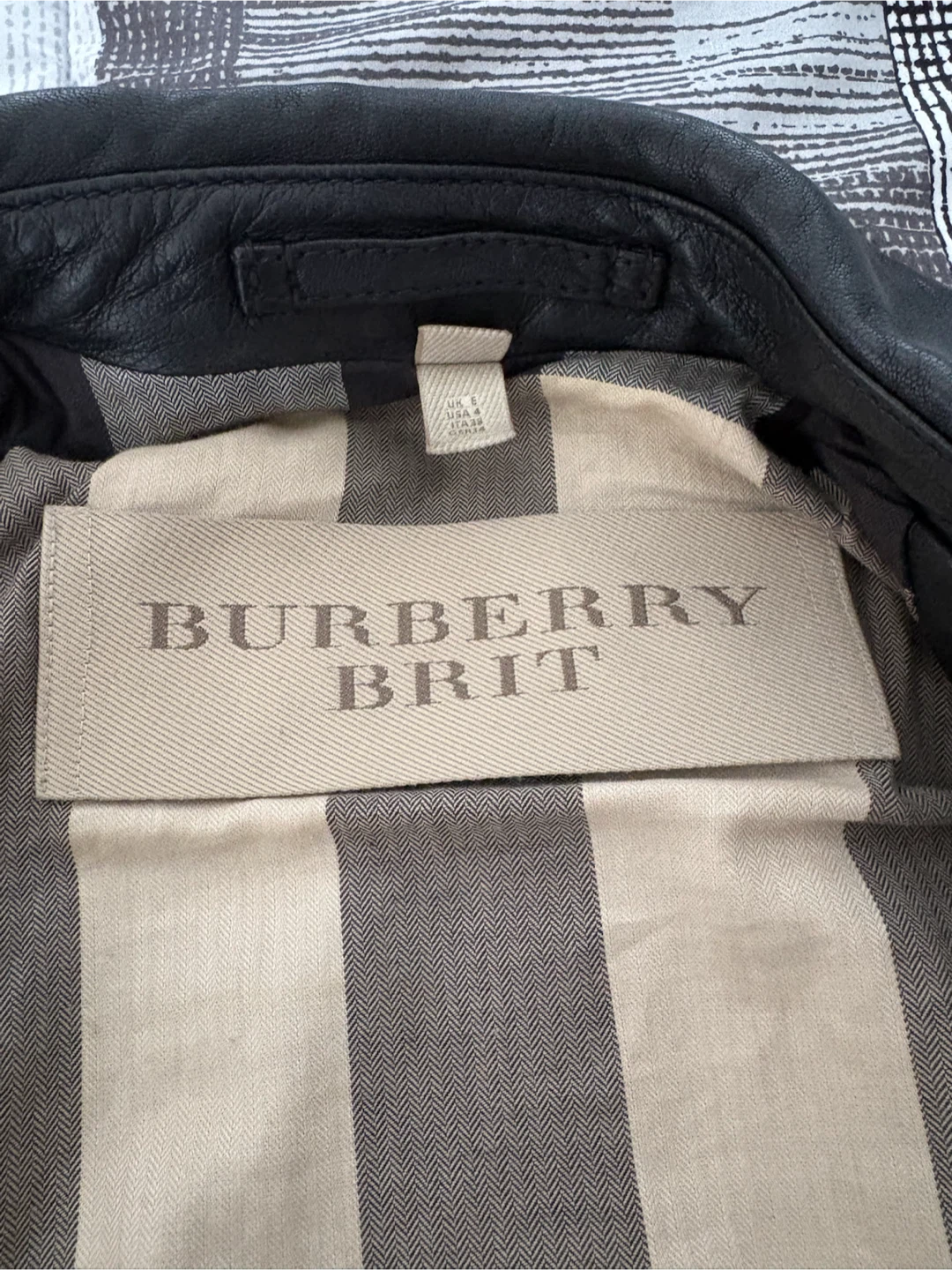 Burberry Brit Lamb Leather Moto Jacket - photo 3