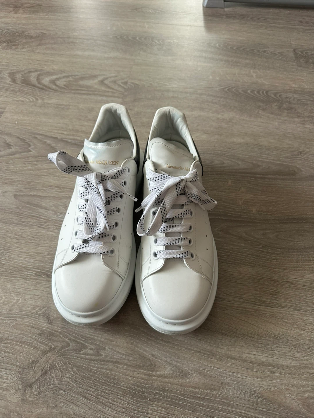 Alexander McQueen White Leather Sneakers