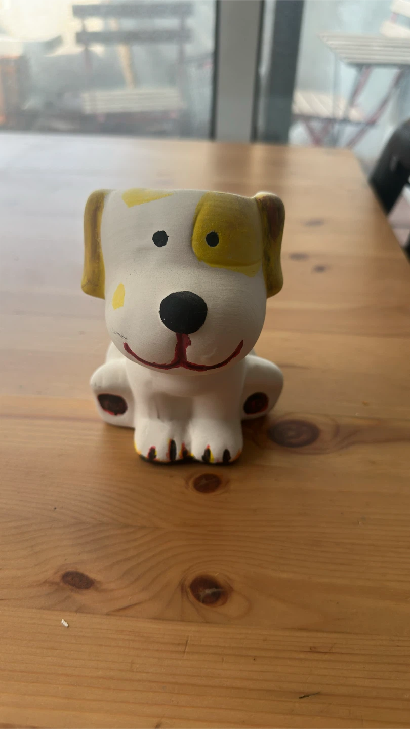 Ceramic Dog Planter Pot