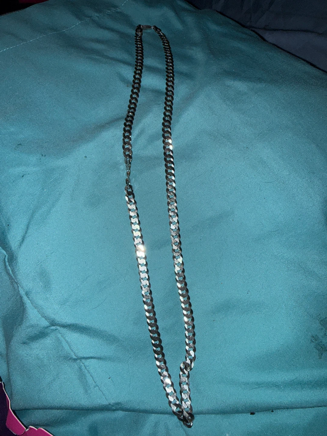 Sterling Silver Curb Chain Necklace