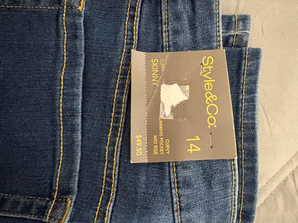 Ladies style co jeans size 14 new - photo 2