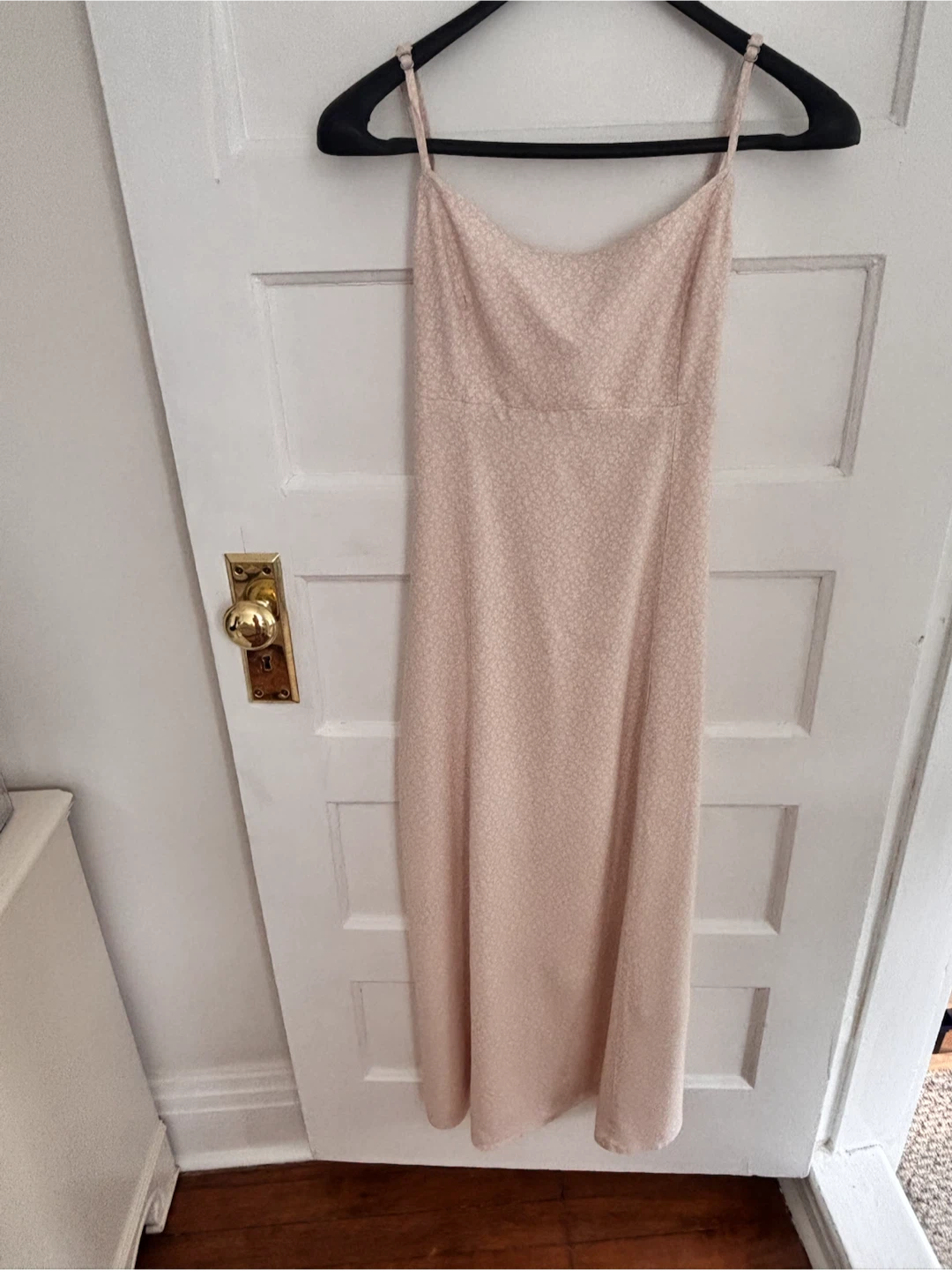 Brandy Melville Pink Floral Slip Dress