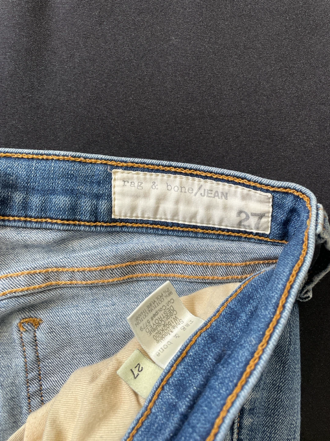 Rag & Bone JEAN Women's Size 27 Blue Denim Jeans - photo 2