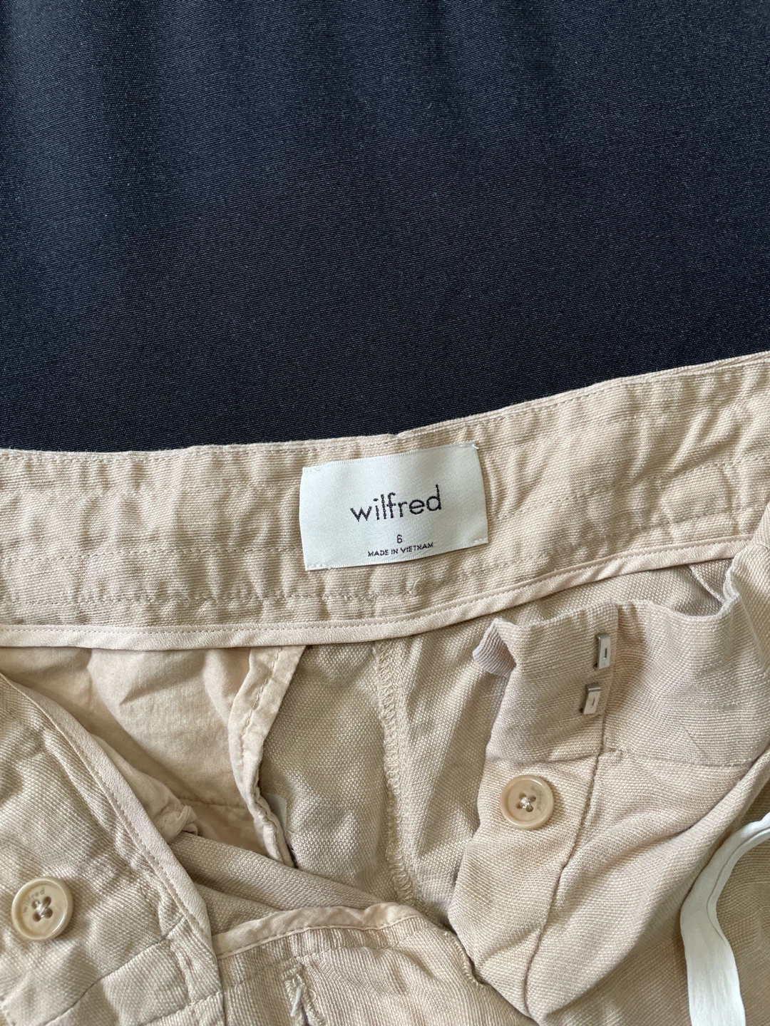 Wilfred Beige Linen Blend Pants - Size 6 - photo 2
