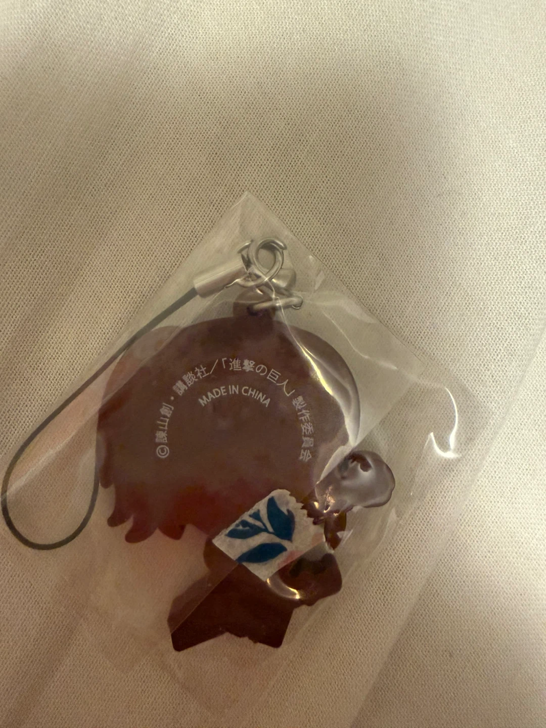 Attack on Titan Sasha rubber keychain and Mikasa pin - photo 5