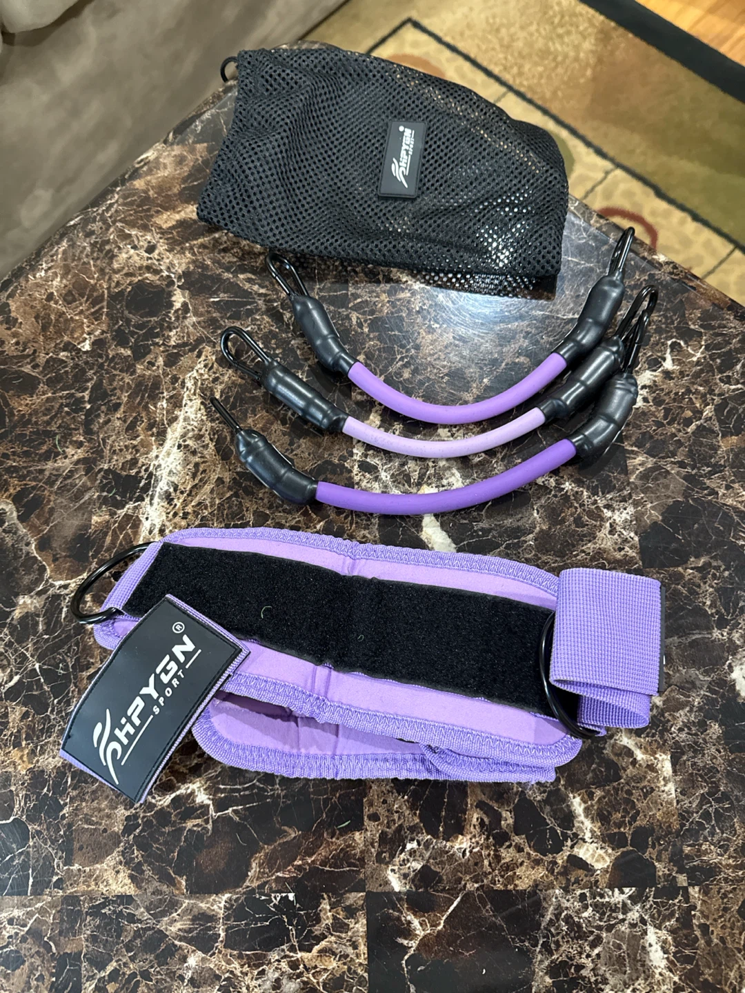 HPYGN Sport Resistance Bands Set with Ankle Straps