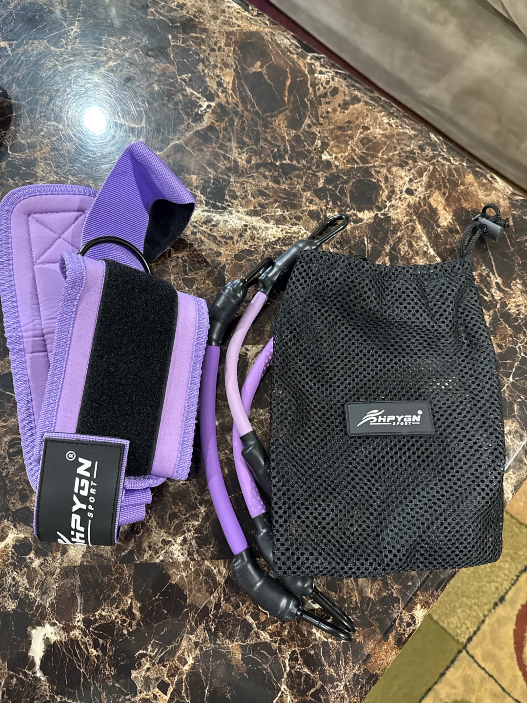 HPYGN Sport Resistance Bands Set with Ankle Straps - photo 2