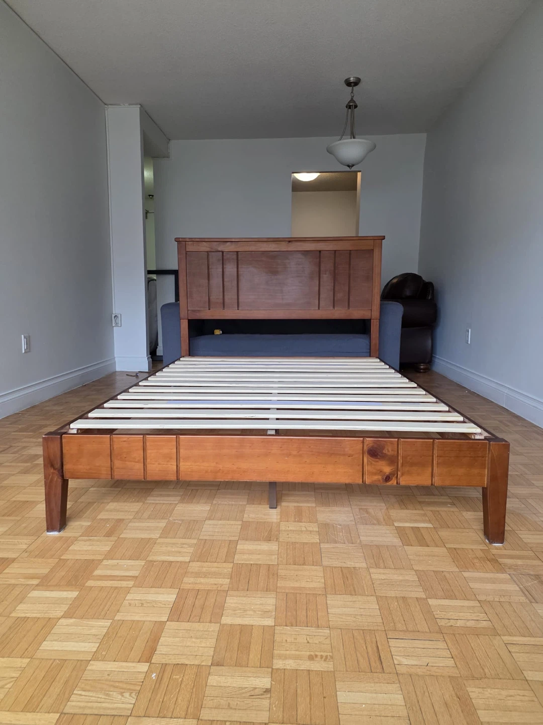 Wooden (FULL DOUBLE) Bed Frame with Headboard - photo 2