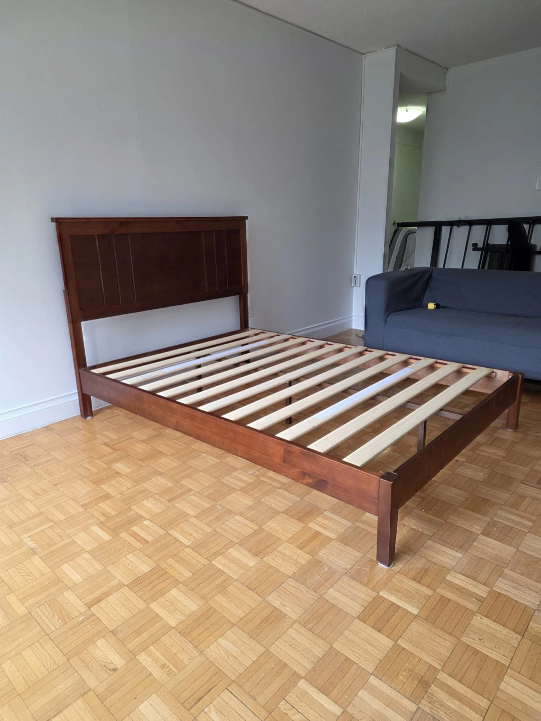 Wooden (FULL DOUBLE) Bed Frame with Headboard - photo 4