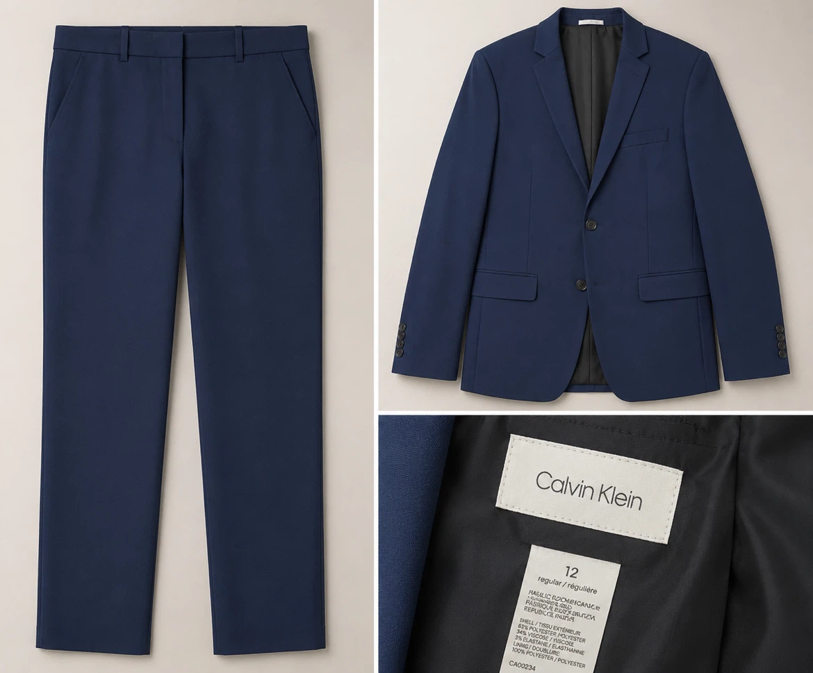Child’s Calvin Klein Blue Suit Set Size 12