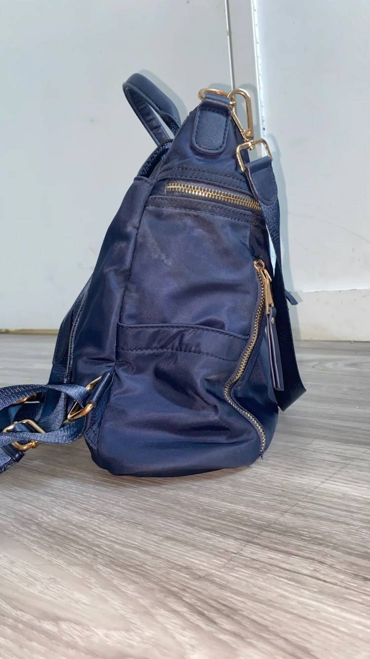 Navy Blue Convertible Backpack Purse - photo 4