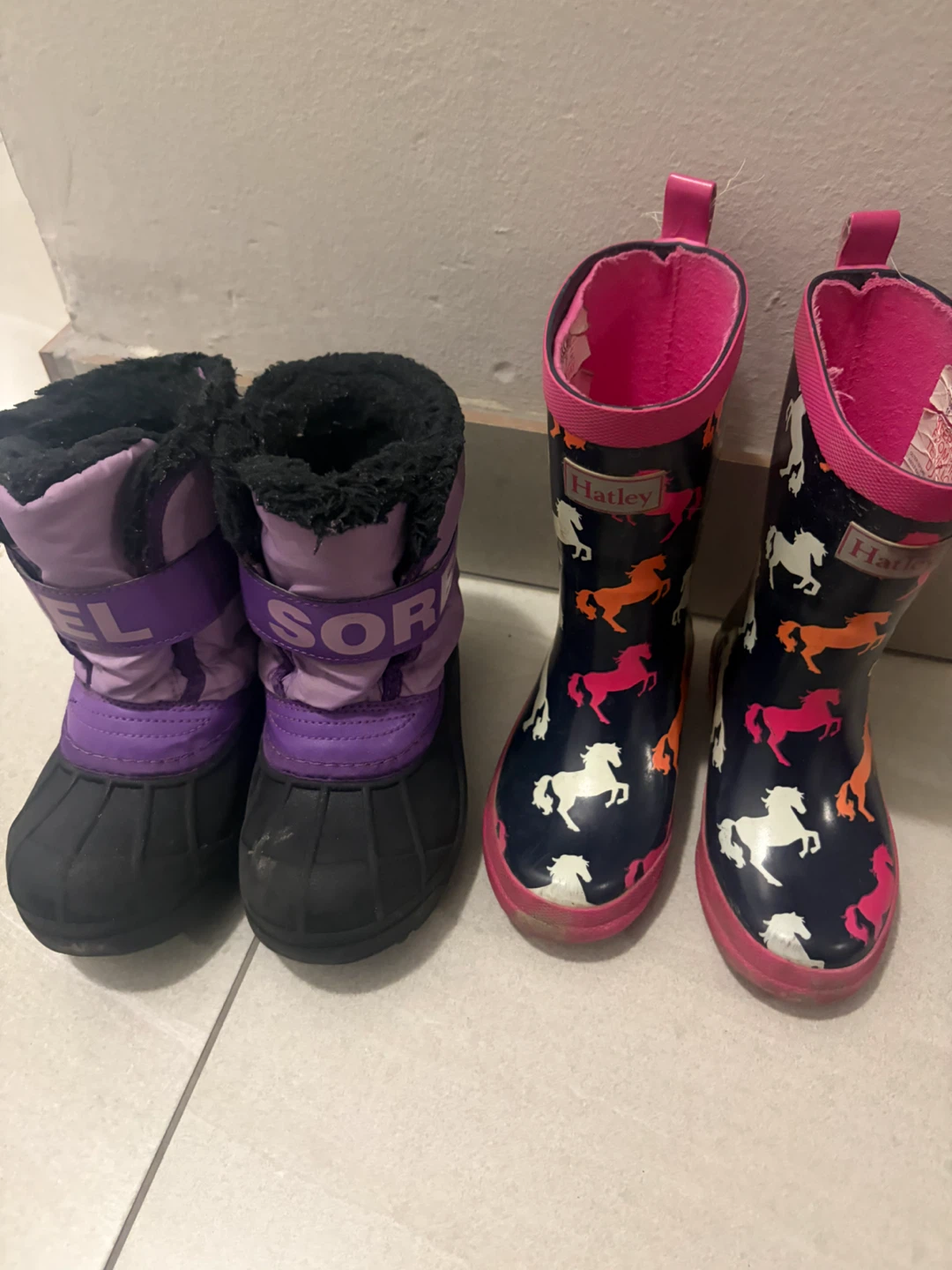 Kids Boots Bundle: Sorel Snow Boots & Hatley Rain Boots