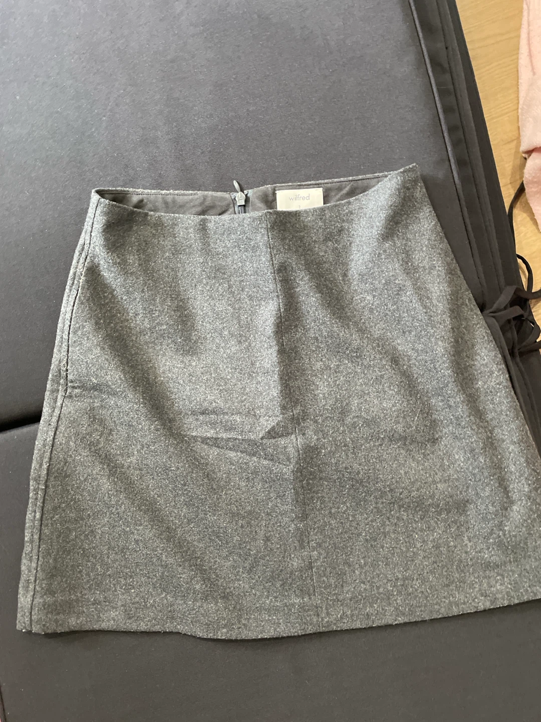 Wilfred Grey Wool Blend Mini Skirt Size 2