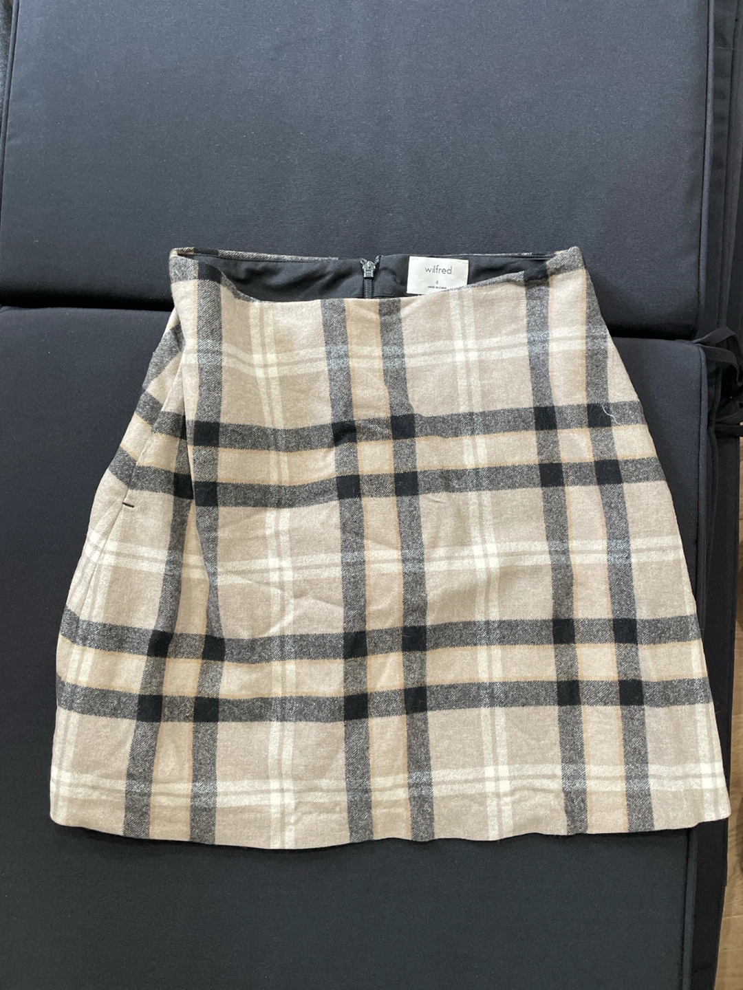 Wilfred Plaid Mini Skirt Size 4