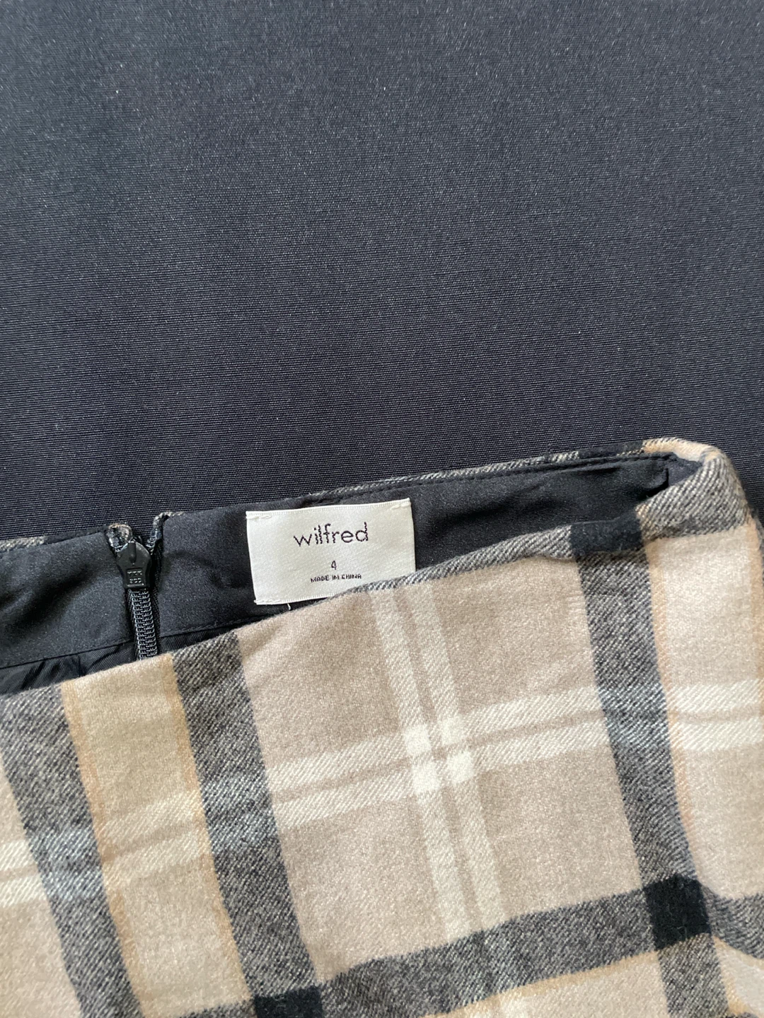 Wilfred Plaid Mini Skirt Size 4 - photo 2