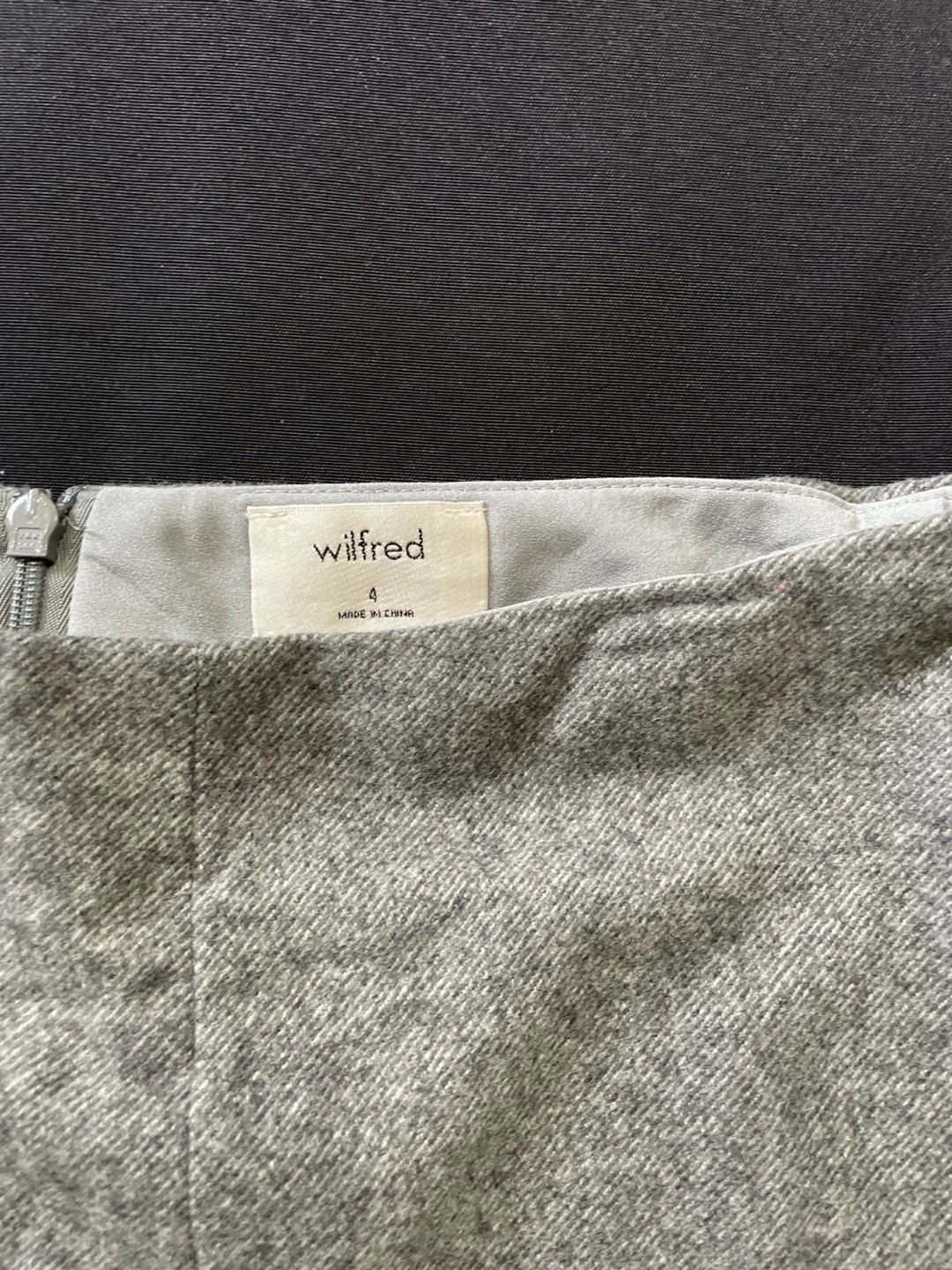 Wilfred Grey A-Line Skirt Size 4 - photo 2