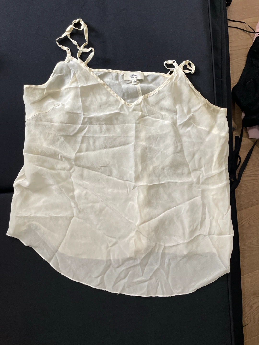 Wilfred 100% Silk Camisole Top - Cream - Size M