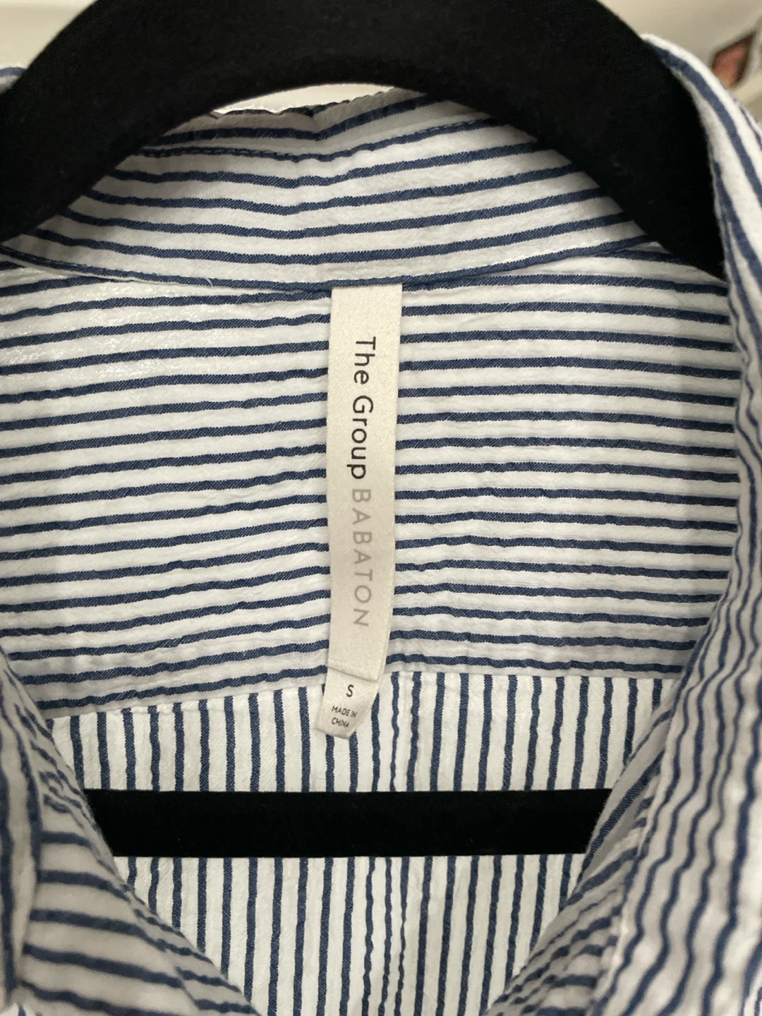 The Group Babaton Striped Button-Up Shirt - Size S - photo 2