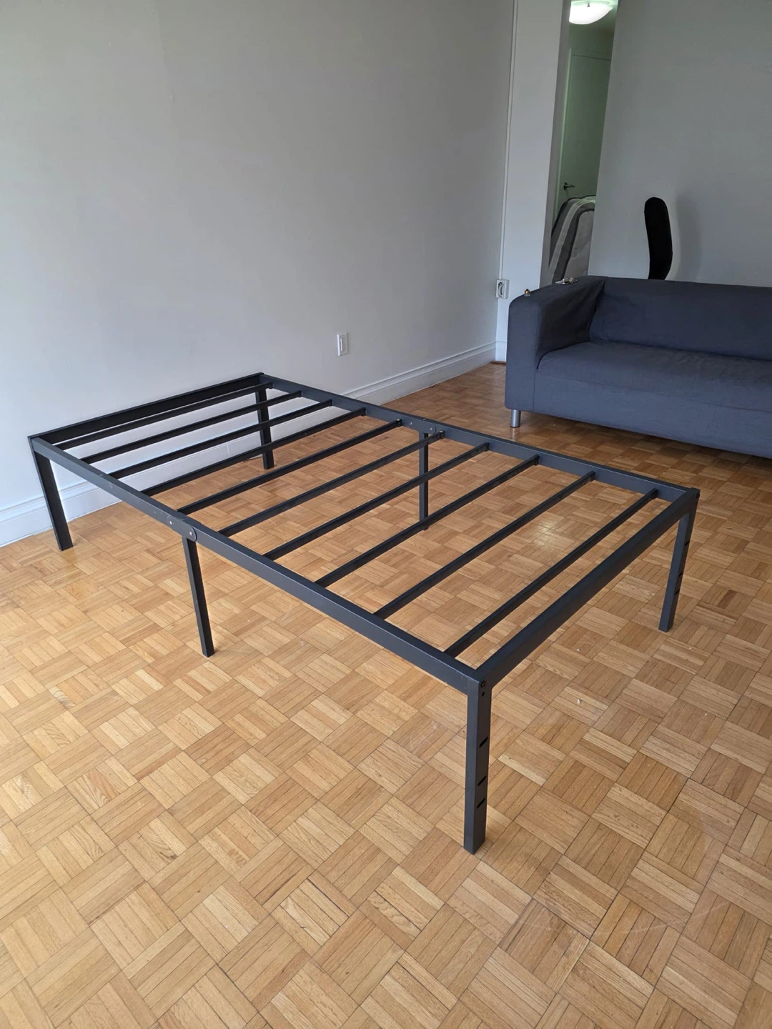 Yaheeteech Twin Metal Bed Frame 18 Inch H Steel Slat Support - photo 2