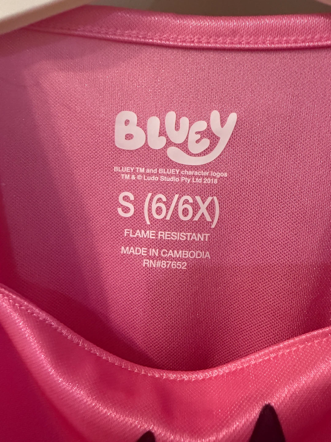 Bluey Pink Girls Nightgown Dress Size S (6/6X) NWT! - photo 3