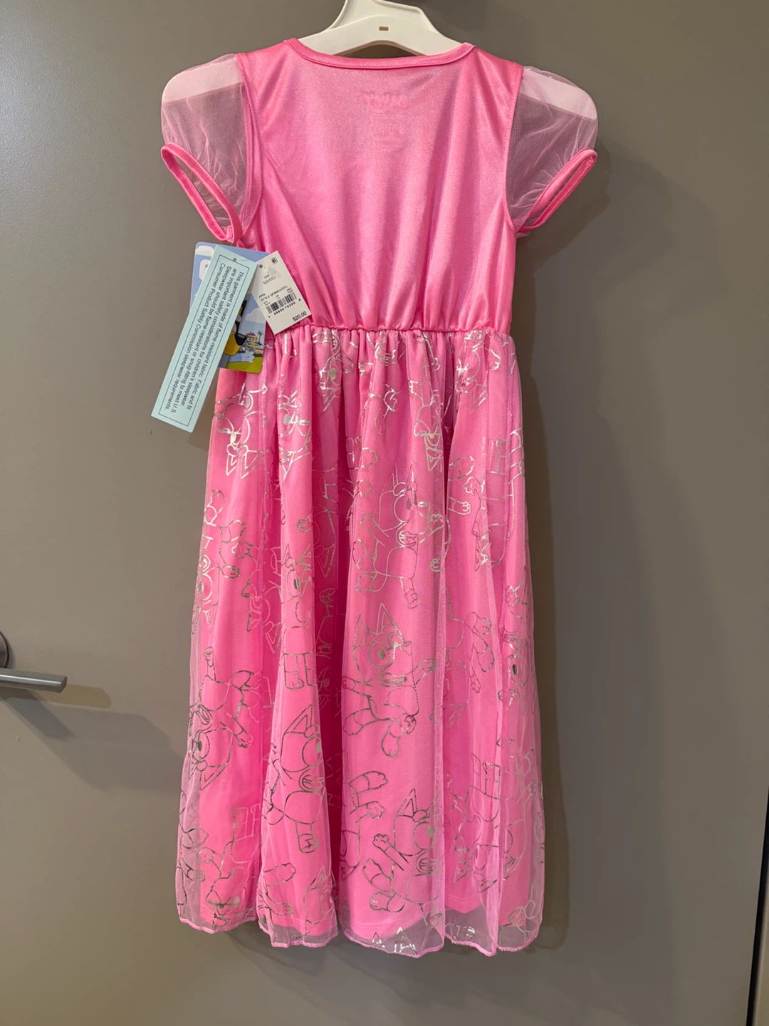 Bluey Pink Girls Nightgown Dress Size S (6/6X) NWT! - photo 4