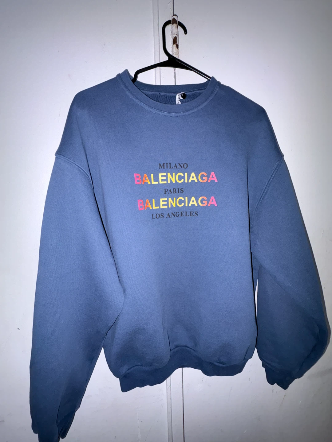 Balenciaga Milano Paris Los Angeles Crewneck Sweatshirt