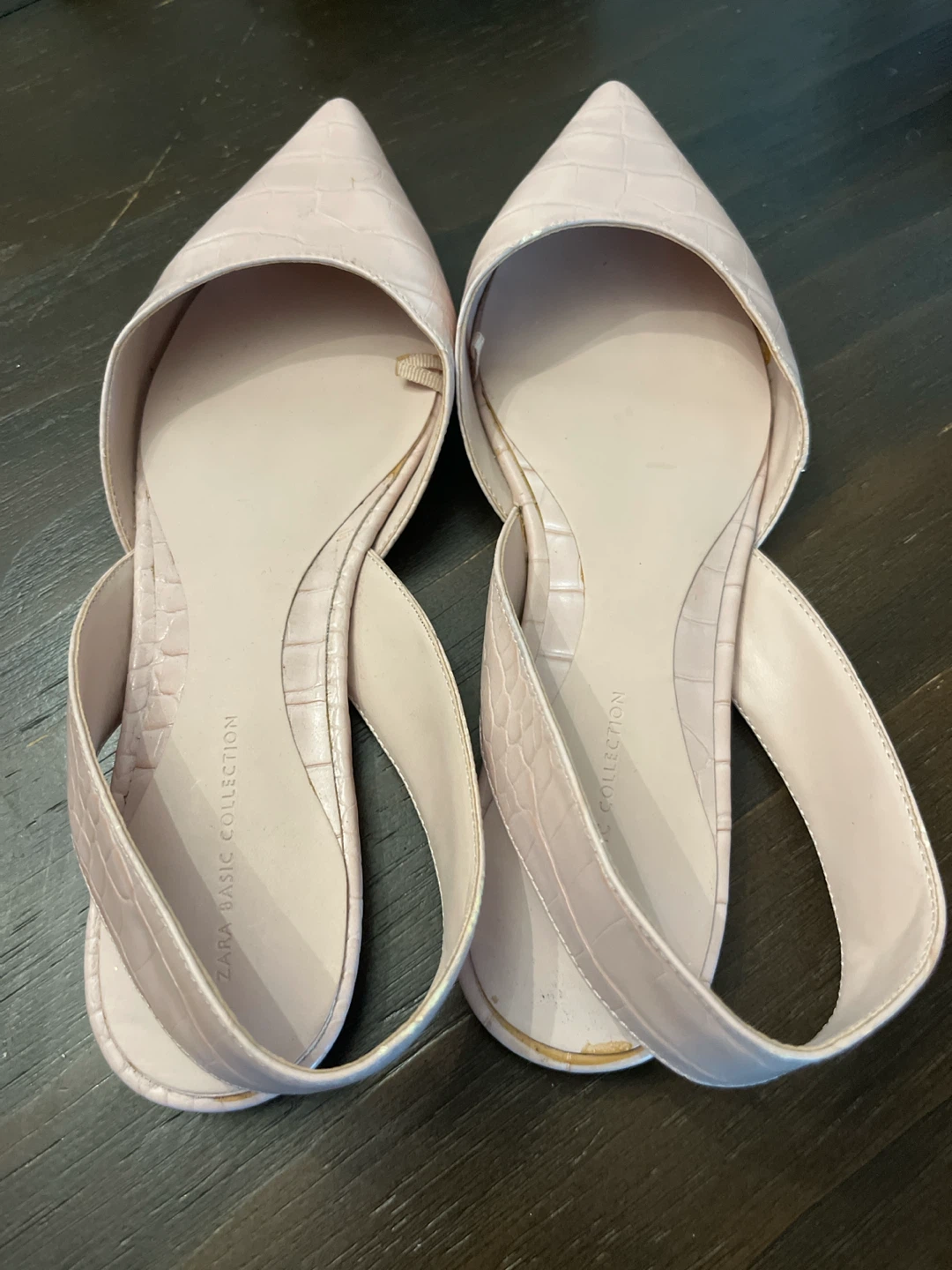 Zara Sling-back Flats Sz 38 - photo 2