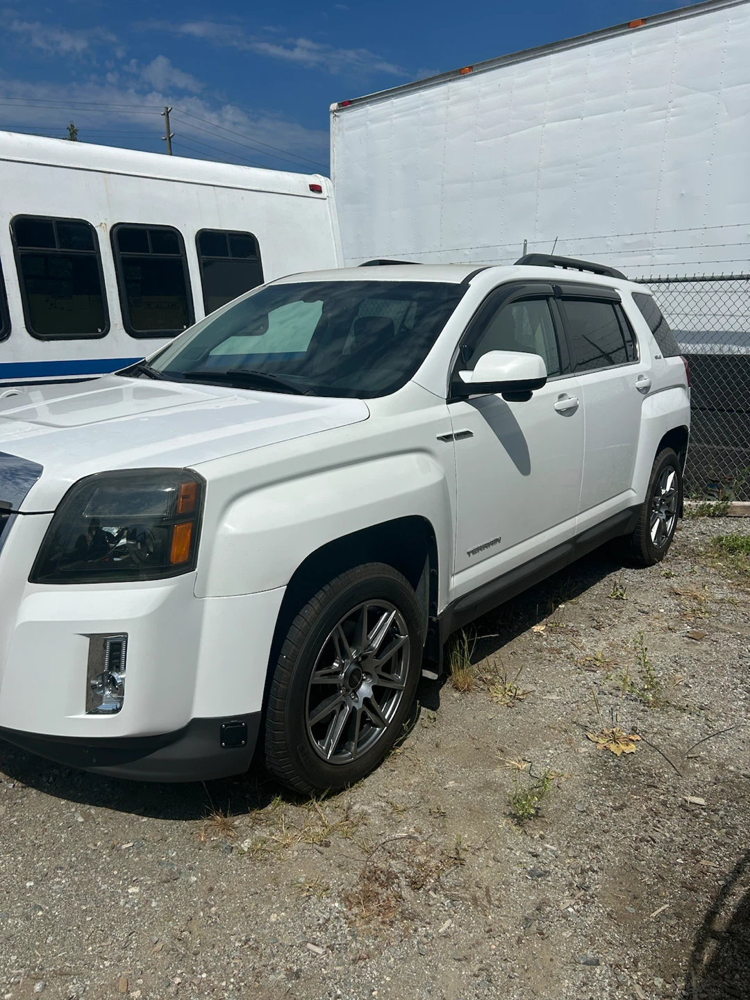White GMC Terrain SUV