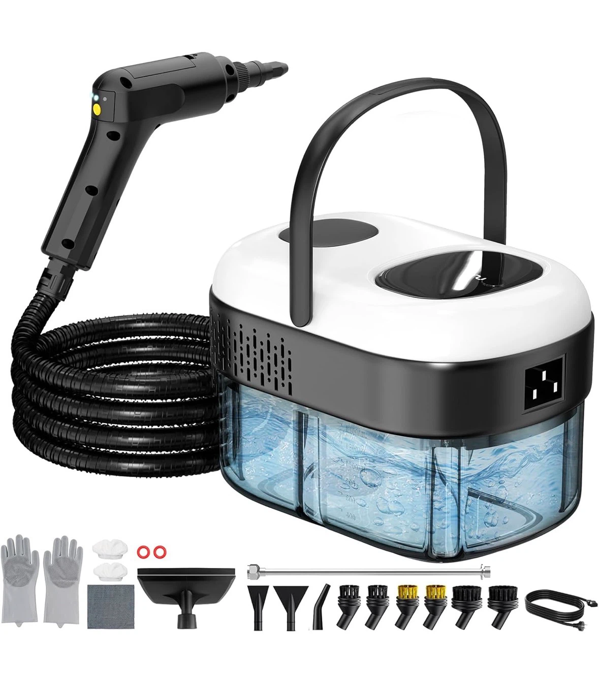 Black Steam Cleaner with Accessories - photo 3