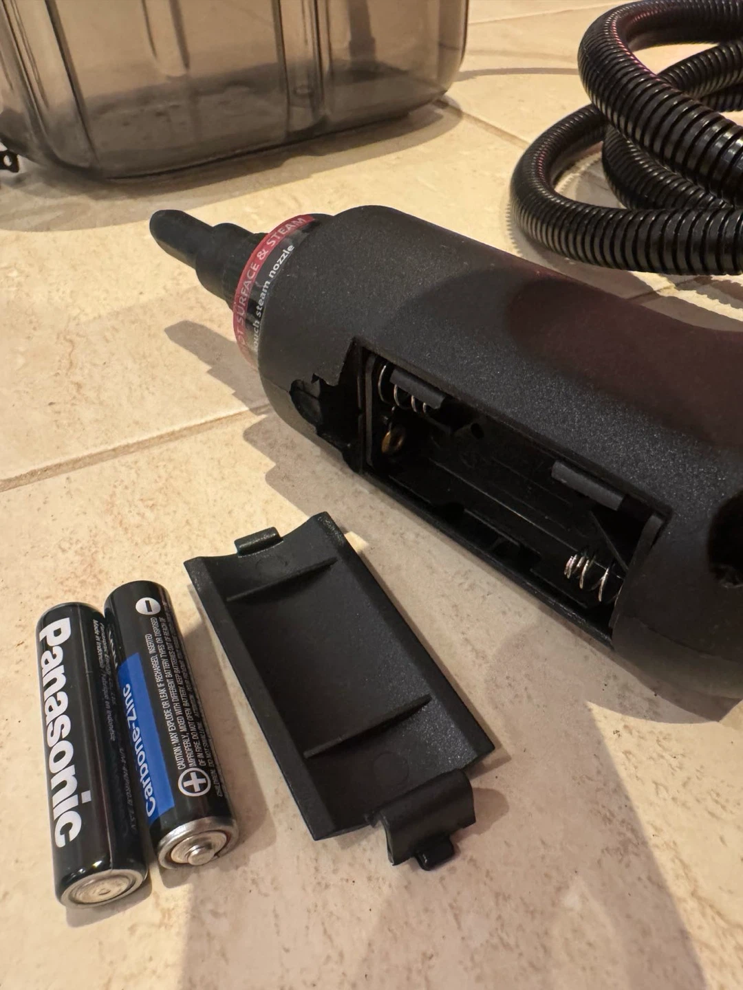 Black Steam Cleaner with Accessories - photo 5