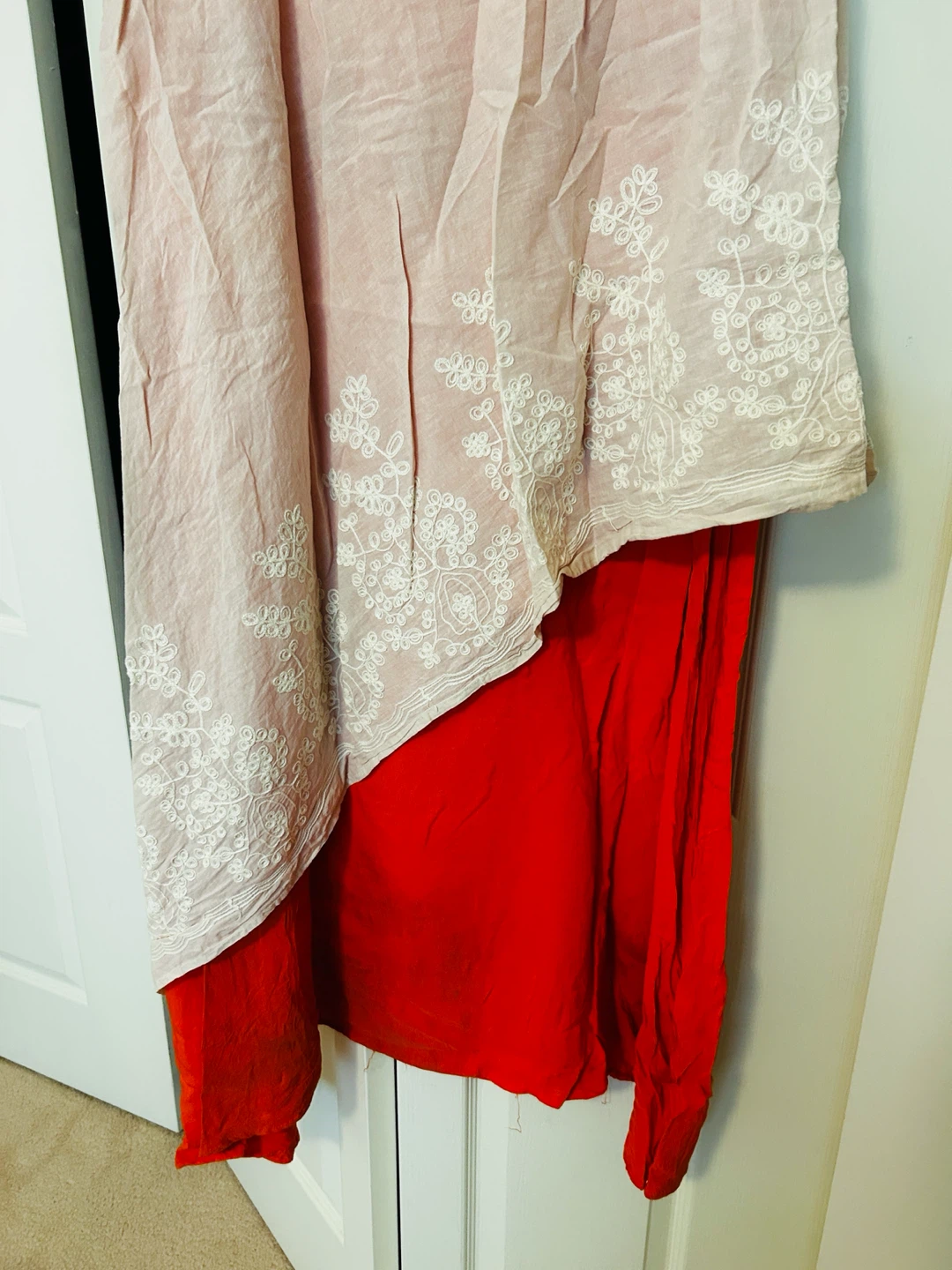 NEW COTTON Dress with embroidered 2nd layer - photo 2