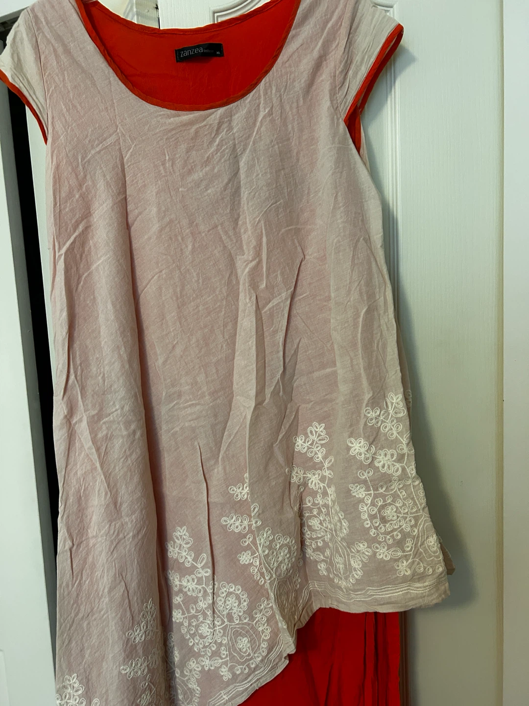 NEW COTTON Dress with embroidered 2nd layer - photo 3