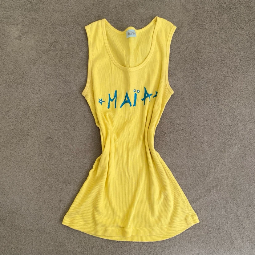 MAÏA Yellow Tank Top