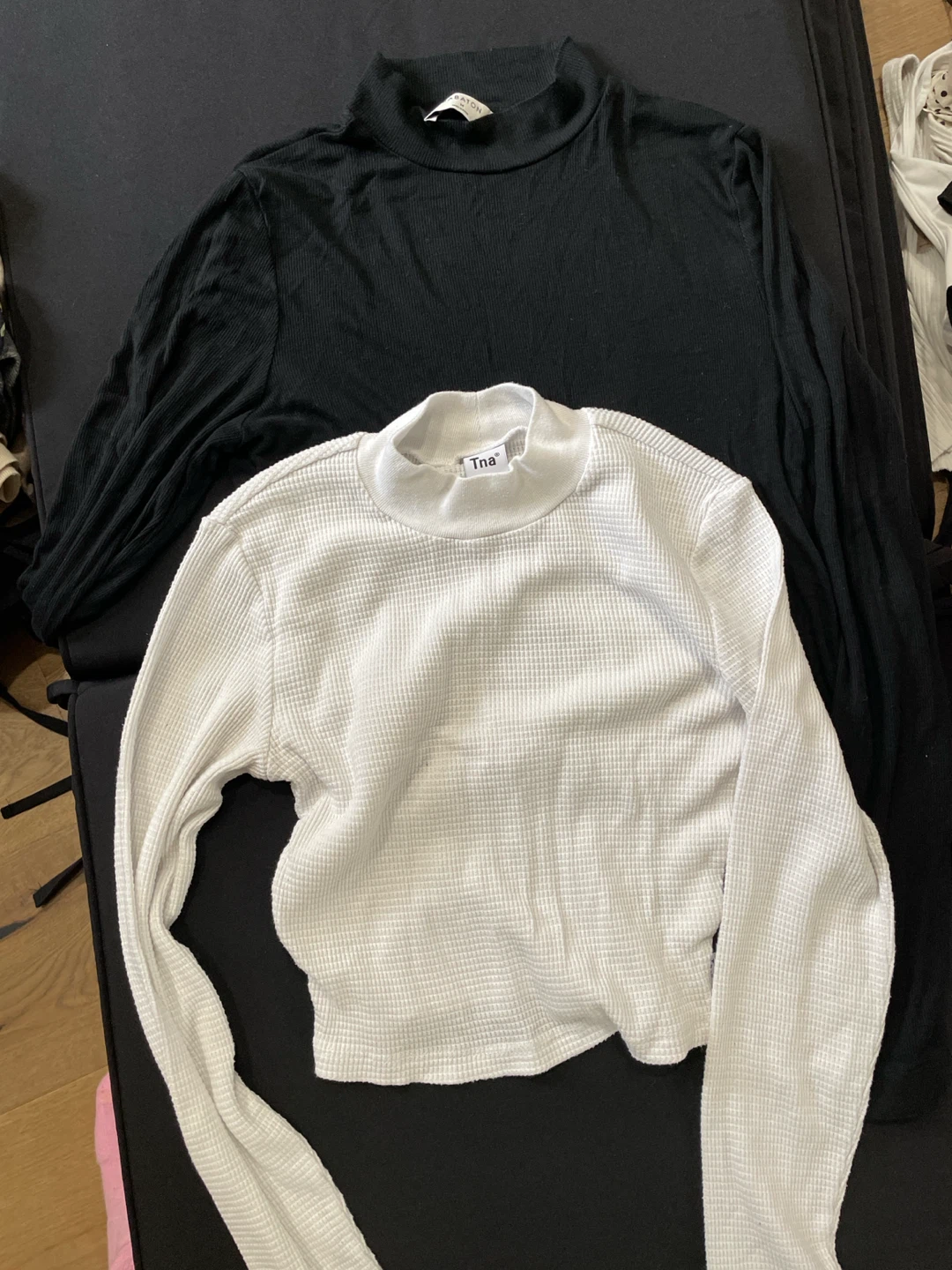 Tna Mock Neck Long Sleeve Shirts