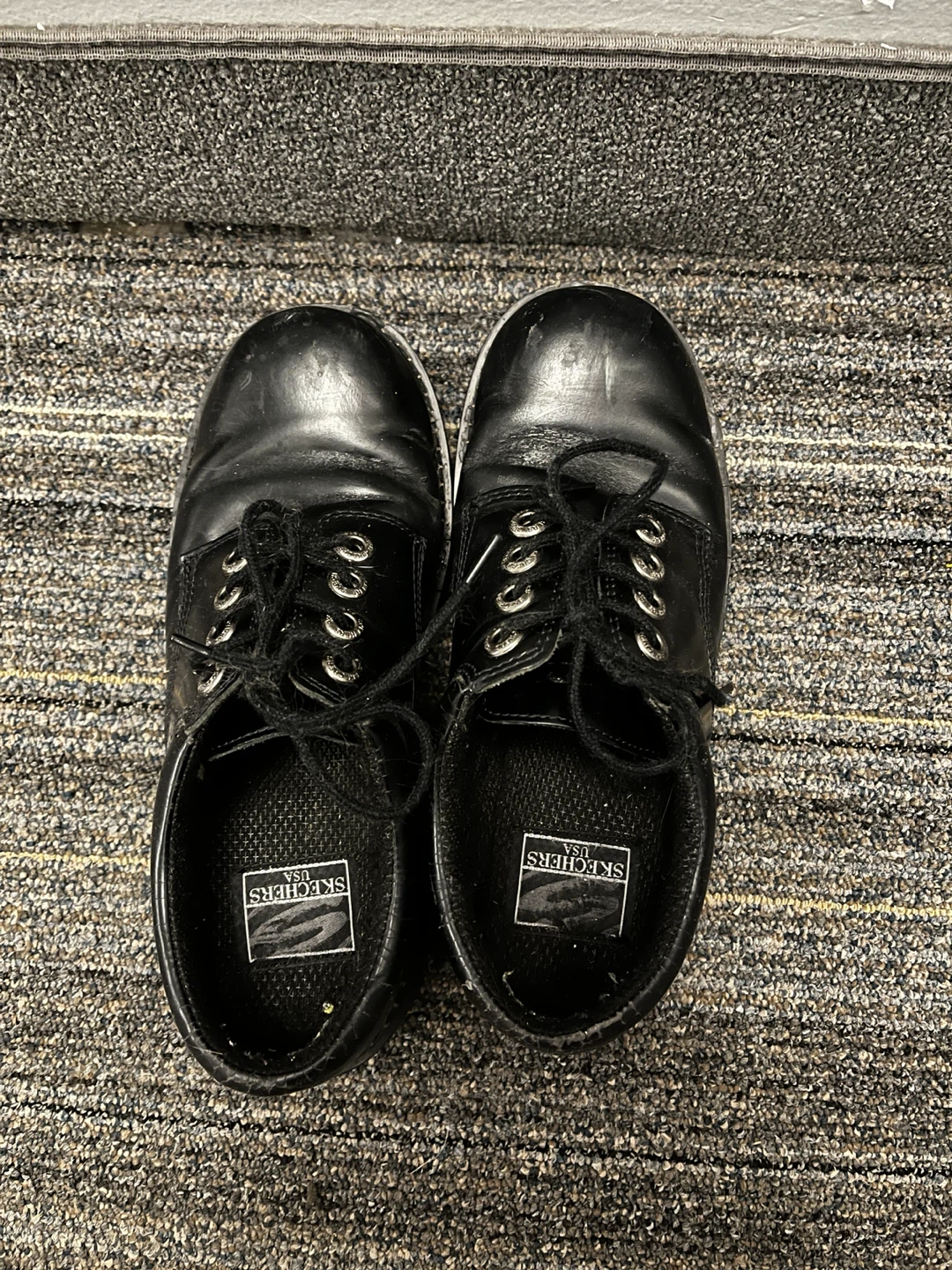 Skechers Black Leather Oxford Shoes (size 8.5) - photo 2