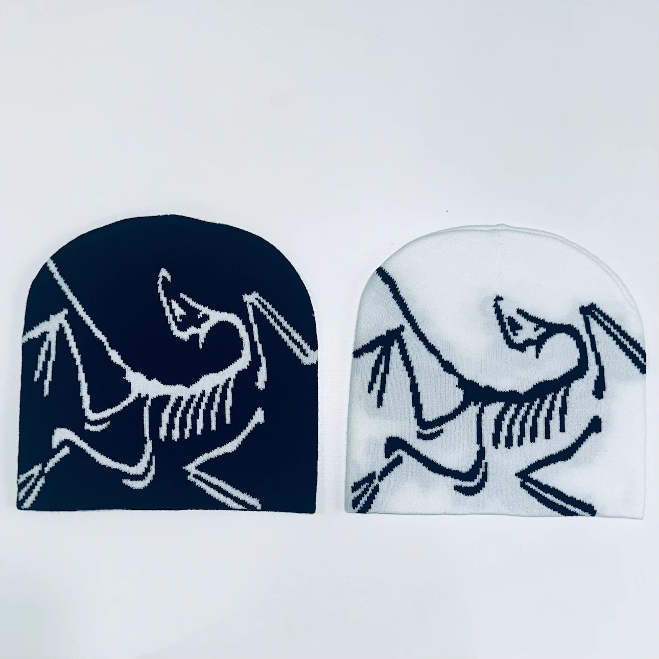 Arc'teryx Beanie - Black & White Skeleton Logo
