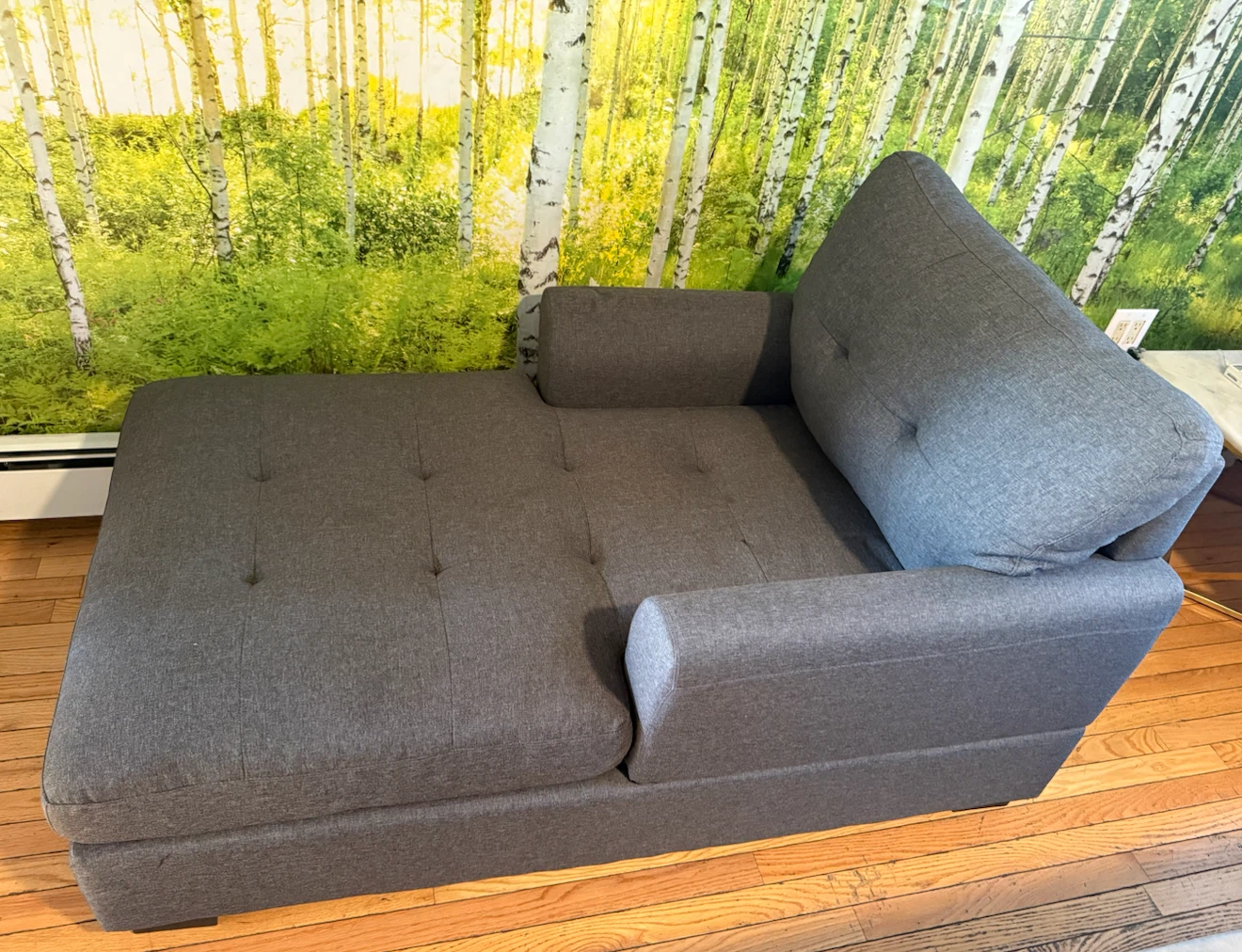 Convertible Chaise Lounge Chair / Sleeper Chair – Dark Gray - photo 2