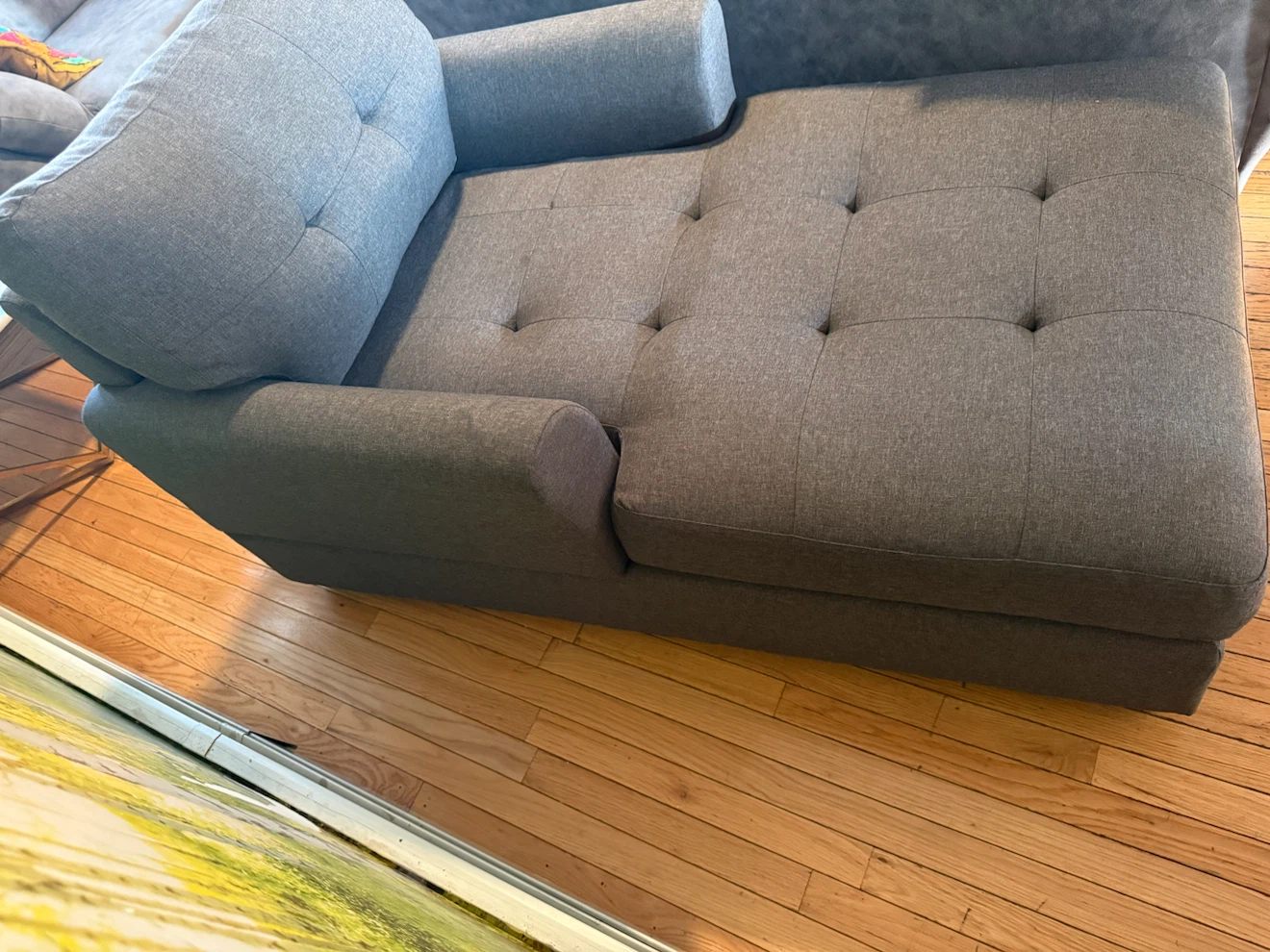 Convertible Chaise Lounge Chair / Sleeper Chair – Dark Gray - photo 4