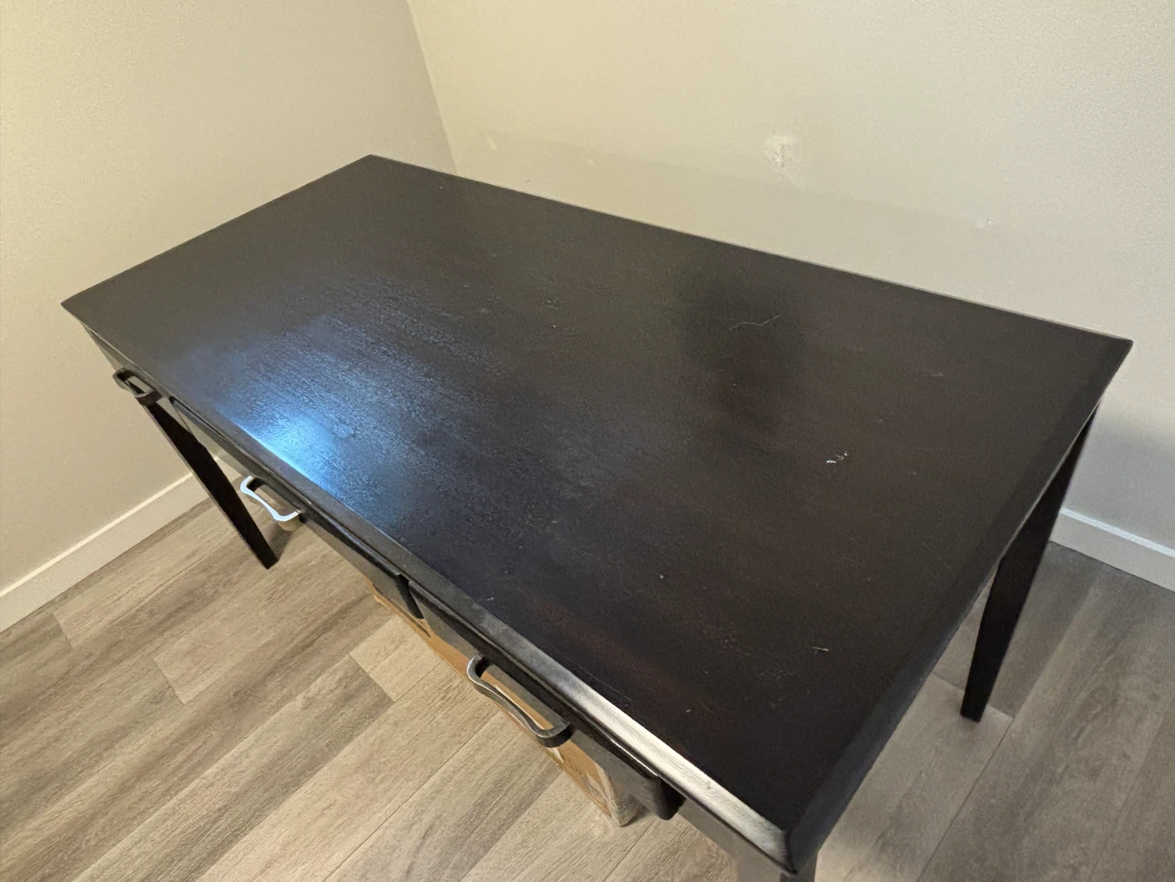 Black Desk with 3 Drawers - photo 2